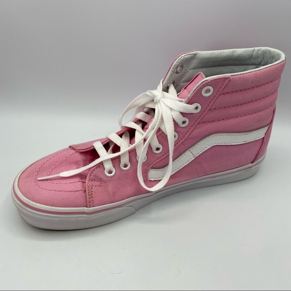 Vans Sk8-Hi Pink and White High-Top Sneakers